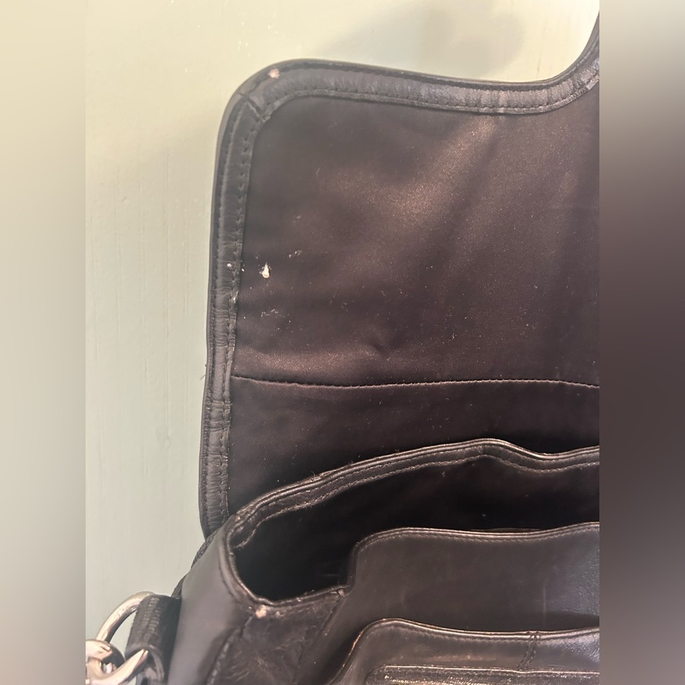Coach Taylor Leather Satchel Black Shoulder Bag Crossbody F26781 - Picture 7 of 15